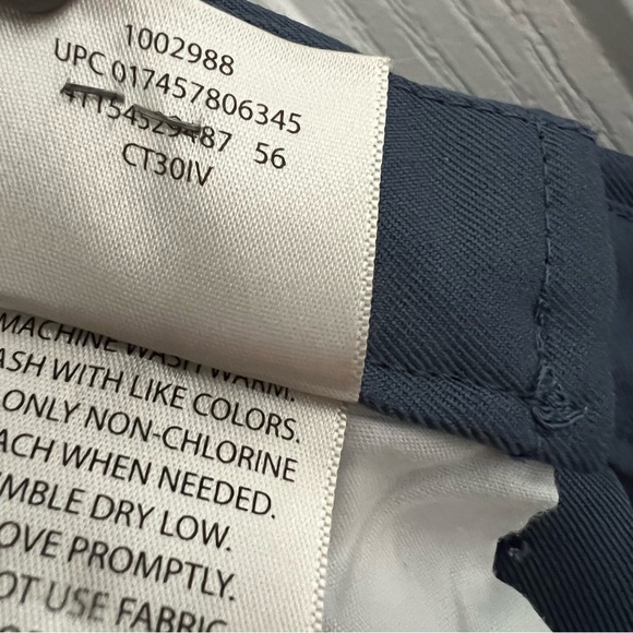 Haggar Men's‎ Pleated Front Chino Shorts Slash Pockets Preppy Teal Size 38 - Picture 5 of 6